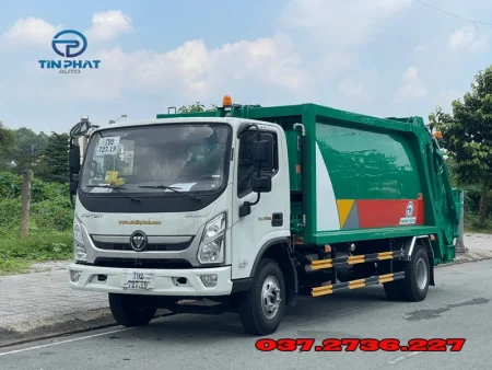 Xe Ép Rác 14 khối ISUZU FVR900 Máng Xúc