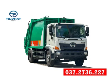 Giá Xe Ép Rác 14 khối Hino FG Máng Xúc