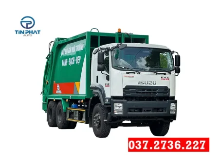 Xe Ép Rác 22 Khối Nâng Kẹp ISUZU FVZ