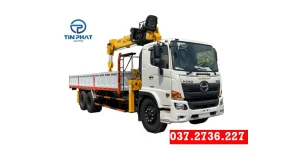 Xe Hino 3 Chân Gắn Cẩu Soosan 8 Tấn
