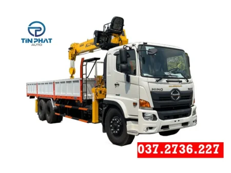 Xe Hino 3 Chân Gắn Cẩu Soosan 8 Tấn